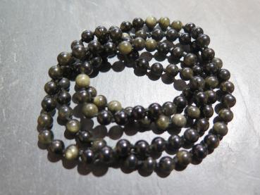 Preview: Gold-Obsidiankette  (VGO9)