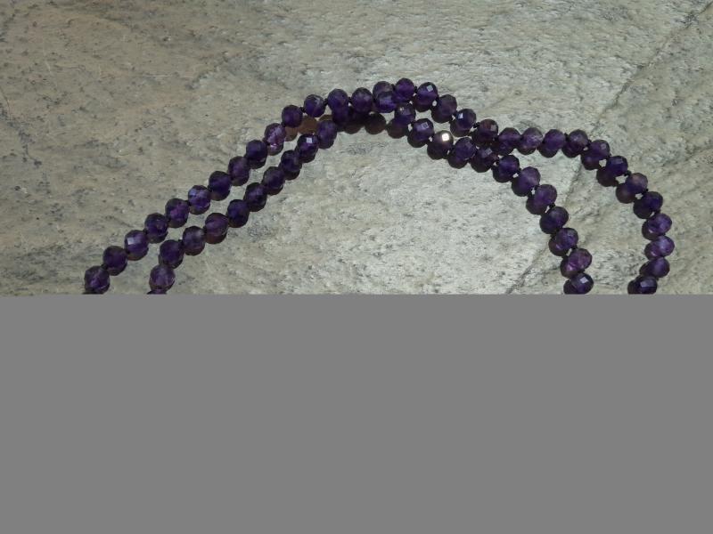 Amethyst-Kette, 70cm (Lup19)