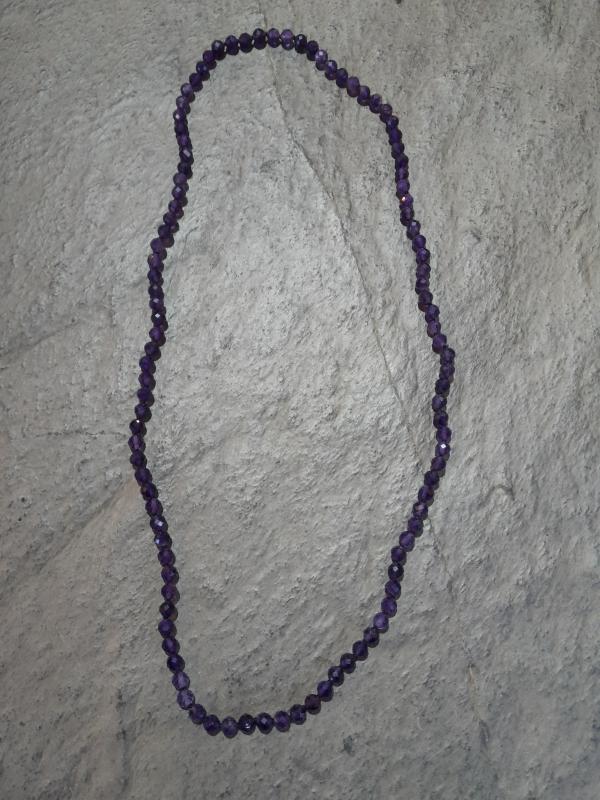 Amethyst-Kette, 70cm (Lup19)