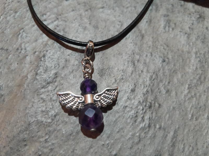 Amethyst-Engel Anhänger (Lup25)