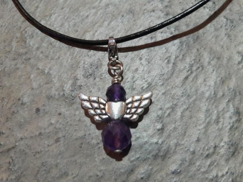 Amethyst-Engel Anhänger (Lup27)