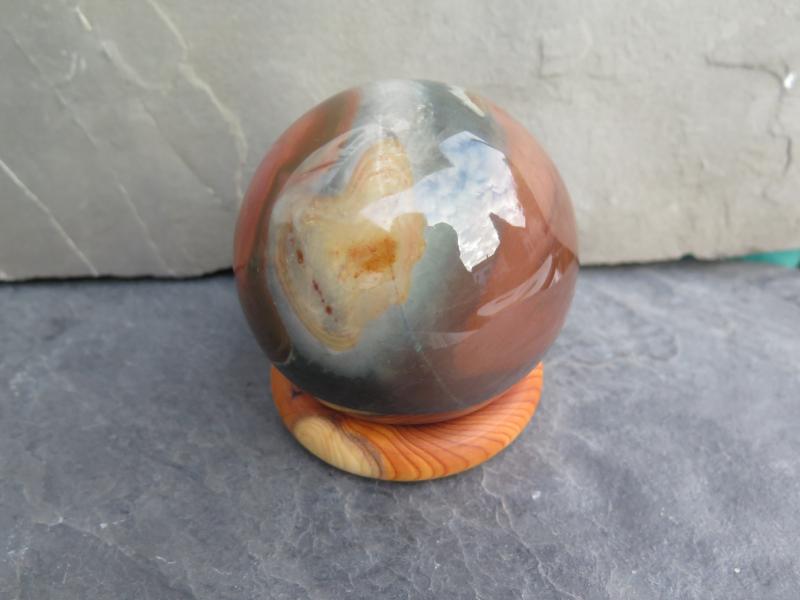 Jaspis Kugel, Picasso-Jaspis (VJ367)