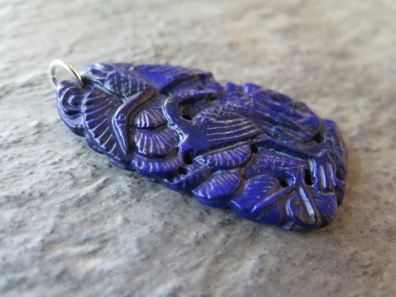 Lapis lazuli carving, India