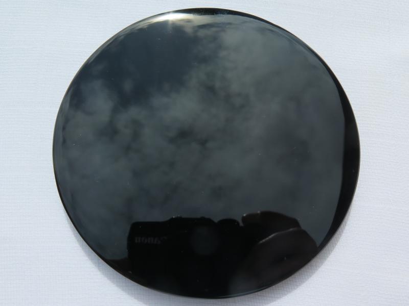 Obsidian-Spiegel, ca. 9.5cm (VO40)