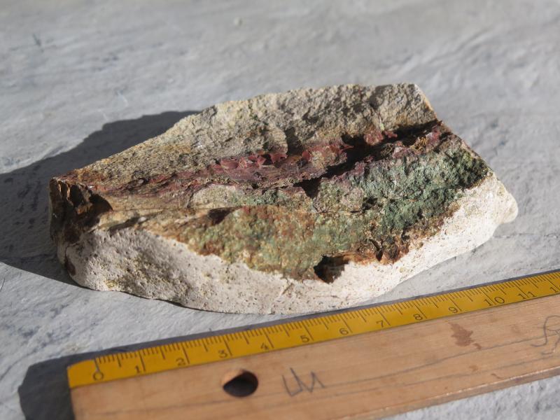 Jaspis rot in Achat, Unikat (VJ43)