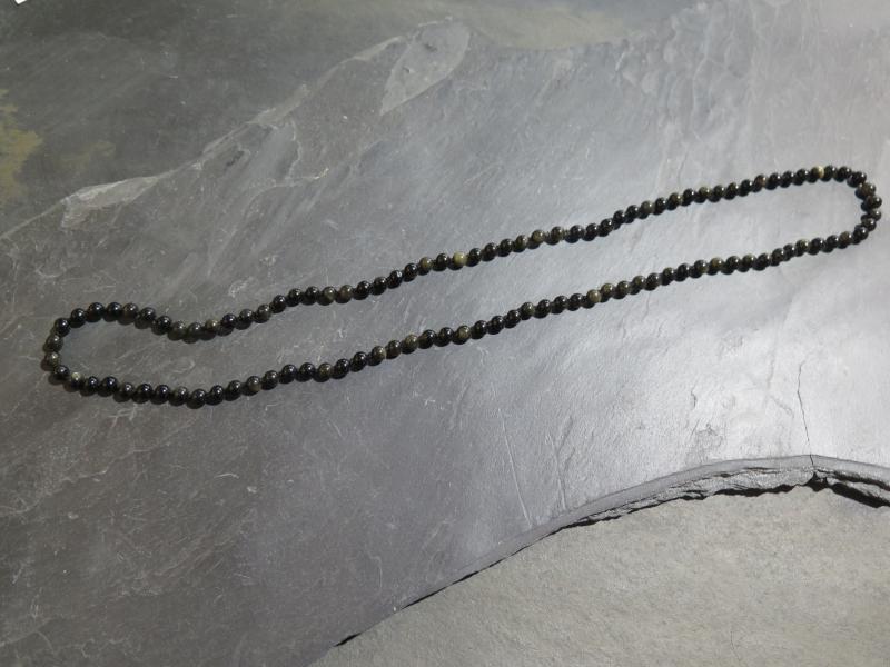 Gold-Obsidiankette  (VGO9)